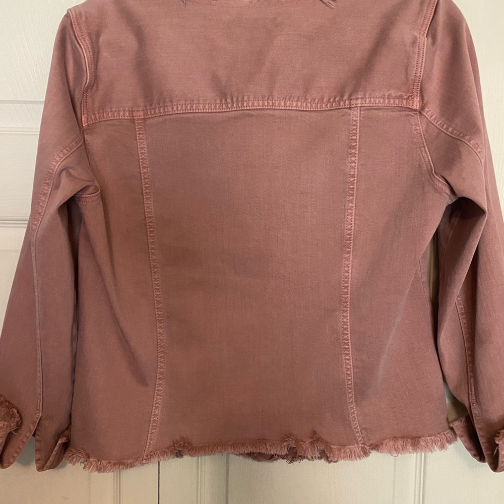 Liverpool Dusty Pink Denim Jacket - Picture 2 of 6